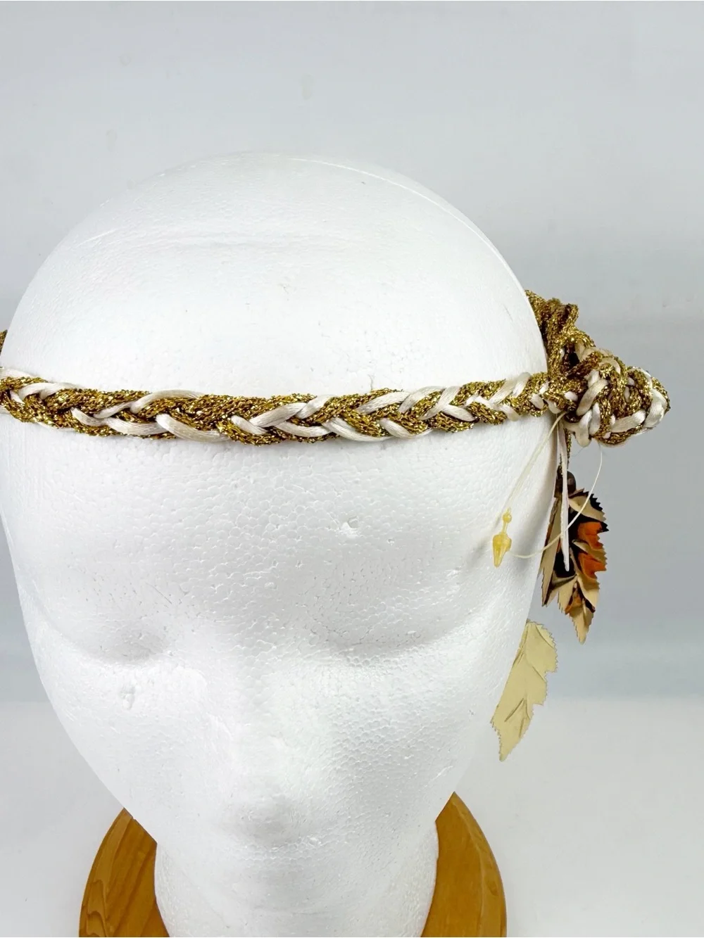 Vintage 80s 90s Windsor Fashions Braided Leaf Headband Boho Festival NWT *Read